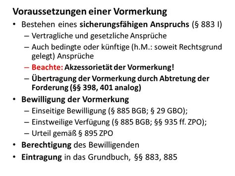 abtretung einer vormerkung.